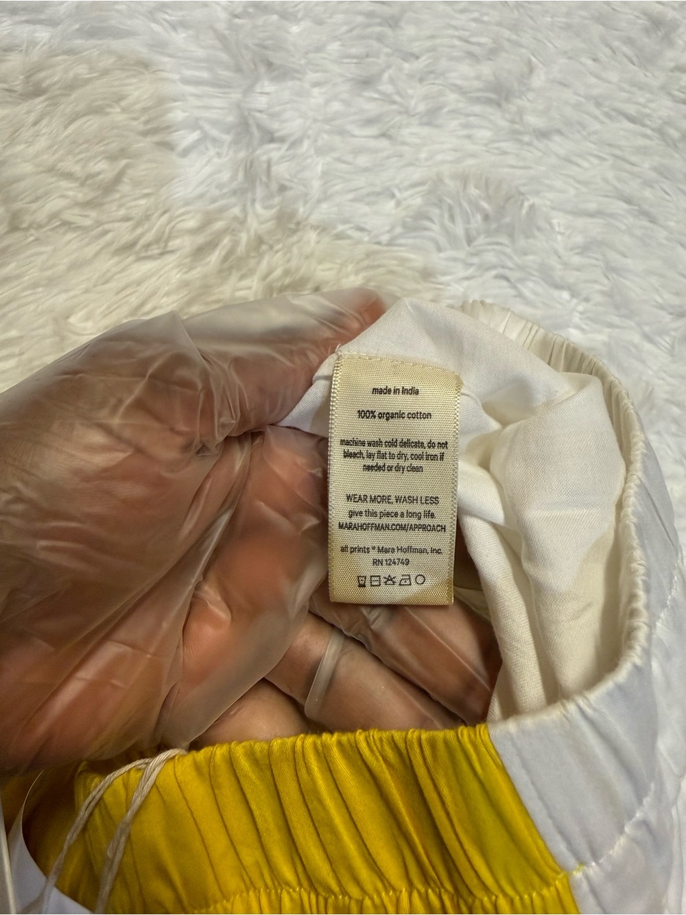Mara hoffman alexa white yellow swim pants - Picture 6 of 14